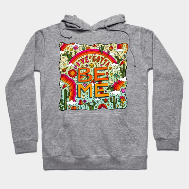 Be Me in Blue Hoodie by Doodle by Meg